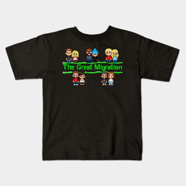 Neighbors Kids T-Shirt by AlstonArt